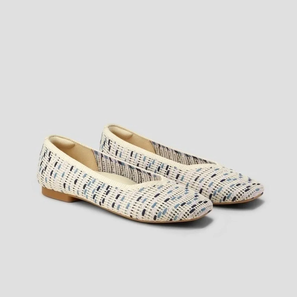 VIVAIA Square-Toe V-Cut Flats (Margot 2.0) EU 42 / US 10.5‎